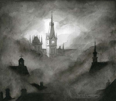 St. Pancras in The Fog